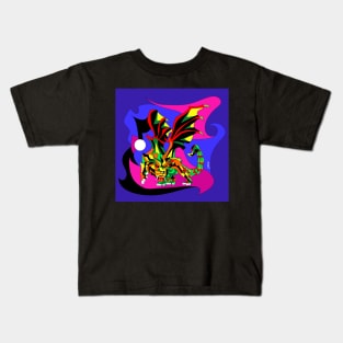 manticore ecopop snake with lion chimera art Kids T-Shirt